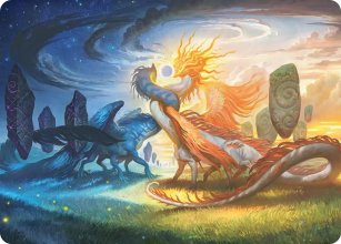 R�union c�leste - Illustration - Lorwyn Eclipsed - Art Series