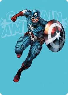 Captain America, super-soldat - Illustration - Marvel Super Heroes - Art Series