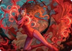 Sorci�re Rouge, Vengeur du chaos - Illustration - Marvel Super Heroes - Art Series