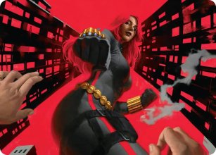 La Veuve Noire, chasseuse mortelle - Illustration - Marvel Super Heroes - Art Series