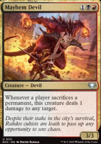 Mayhem Devil - Edge of Eternities Commander Decks