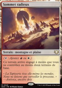 Sommet radieux - Edge of Eternities Commander Decks