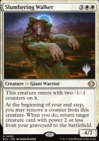 Marcheuse endormie - Planeswalker symbol stamped promos