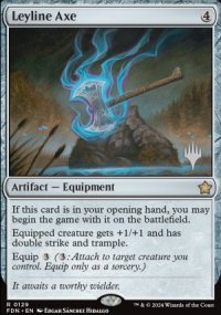 Hache de ligne ley - Planeswalker symbol stamped promos