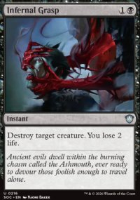 Infernal Grasp - Secrets of Strixhaven Commander Decks